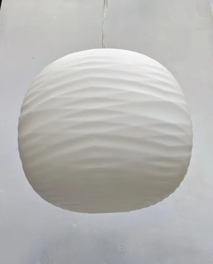 Foscarini Gem Etched Glass White Spherical Hanging Light - Image 2