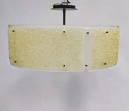 Hammerton Studio Mid-Century Frosted Rimelight Lamp - Image 5