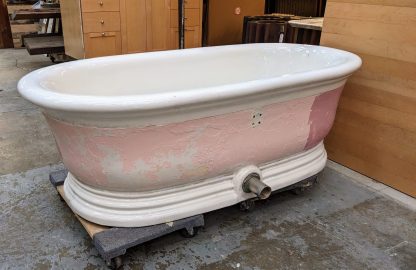 Victorian 1904 JL Mott Earthenware Pedestal Bathtub - Image 9