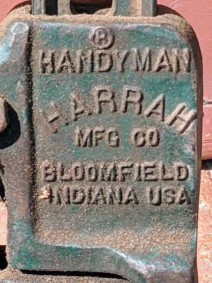 Vintage Handyman Harrah Hi Lift Jack - Image 3