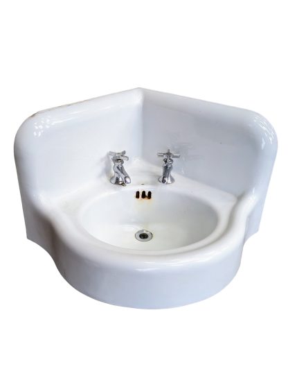 Vintage Kohler Cast Iron Corner Sink