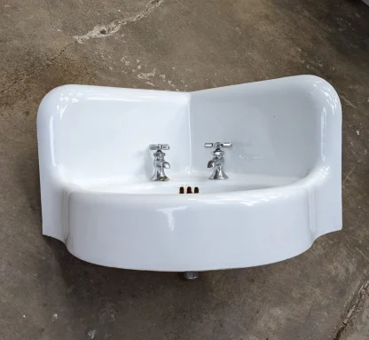 Vintage Kohler Cast Iron Corner Sink - Image 3