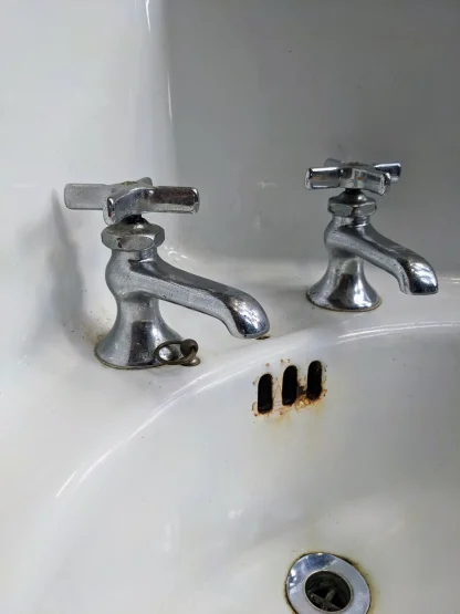 Vintage Kohler Cast Iron Corner Sink - Image 6