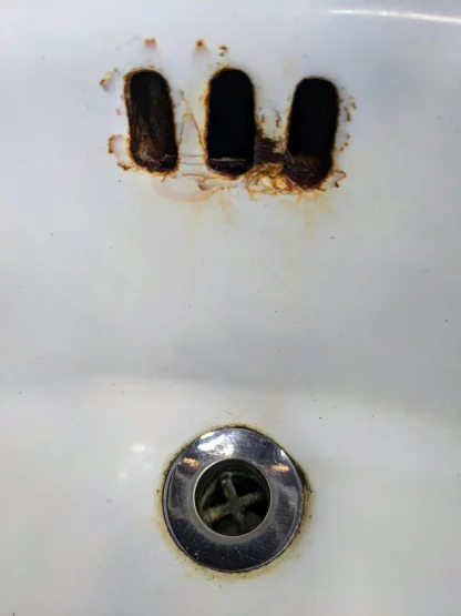 Vintage Kohler Cast Iron Corner Sink - Image 7