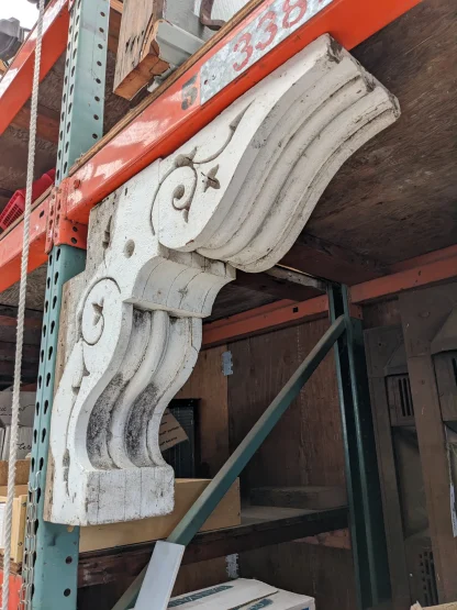 Vintage Reclaimed Redwood Corbels - Image 3