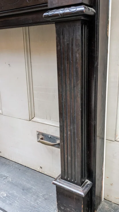 1890's Victorian Walnut Fireplace Surround - Image 6