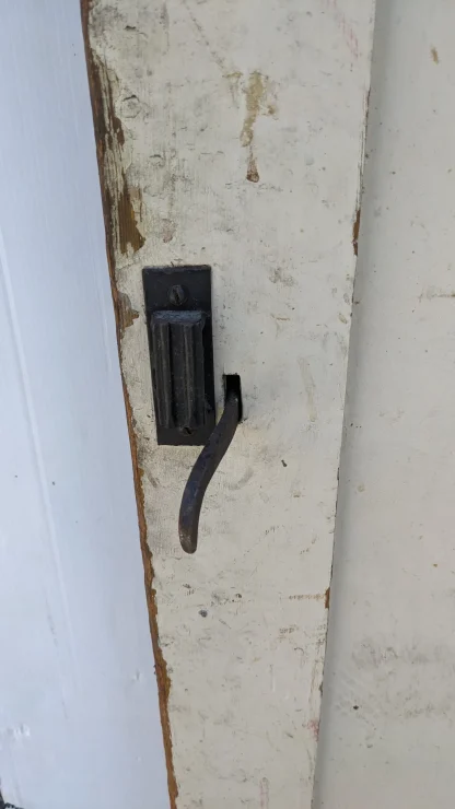 Vintage Redwood Door With Latch - Image 4