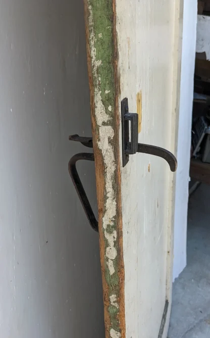 Vintage Redwood Door With Latch - Image 3