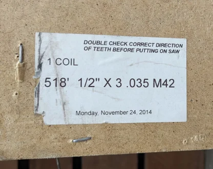 Towerleaf M42 Bi-Metal Band Saw Blade 1/2" - Image 4