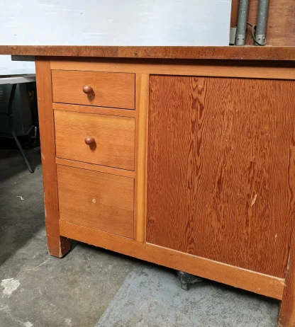 Large Douglas Fir Kitchen Island - Image 8