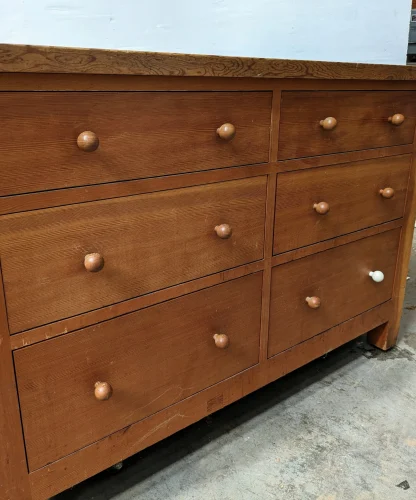 Large Douglas Fir Kitchen Island - Image 7