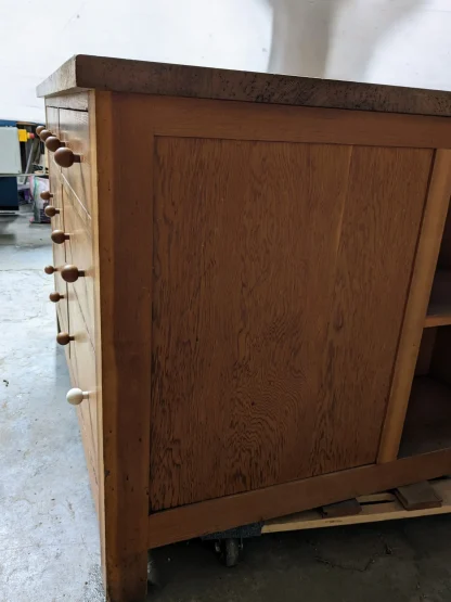 Large Douglas Fir Kitchen Island - Image 6
