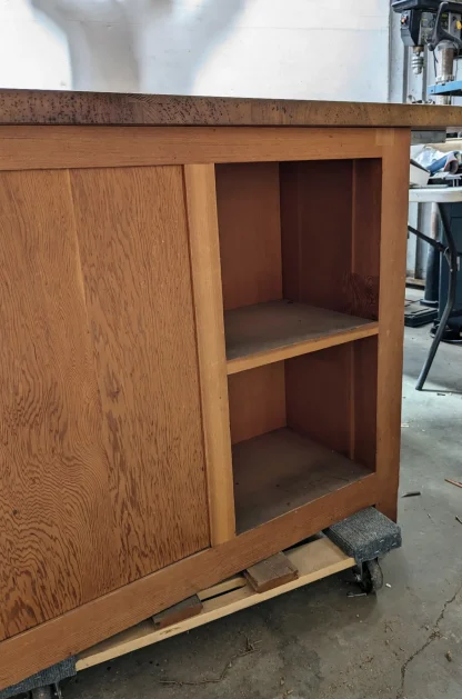 Large Douglas Fir Kitchen Island - Image 5