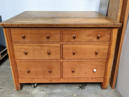 Large Douglas Fir Kitchen Island - Image 2