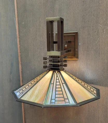Vintage Fredrick Ramond Arts & Crafts Wall Lamp - Image 3