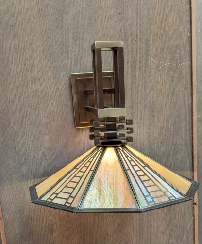 Vintage Fredrick Ramond Arts & Crafts Wall Lamp - Image 6