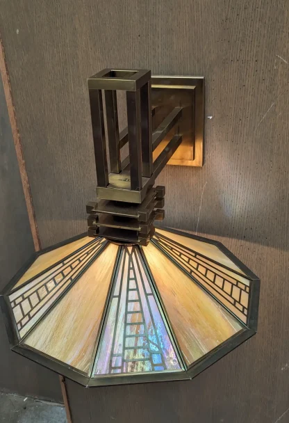 Vintage Fredrick Ramond Arts & Crafts Wall Lamp - Image 2