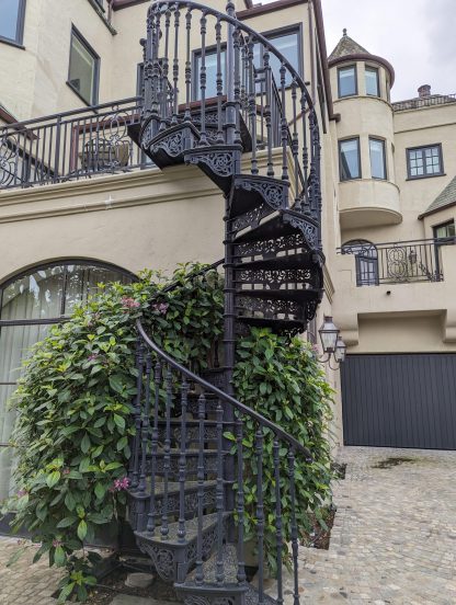 Cast Iron Exterior Spiral Staircase - Image 4