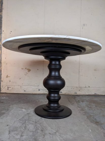 Oak Table With Marble Top - Image 4