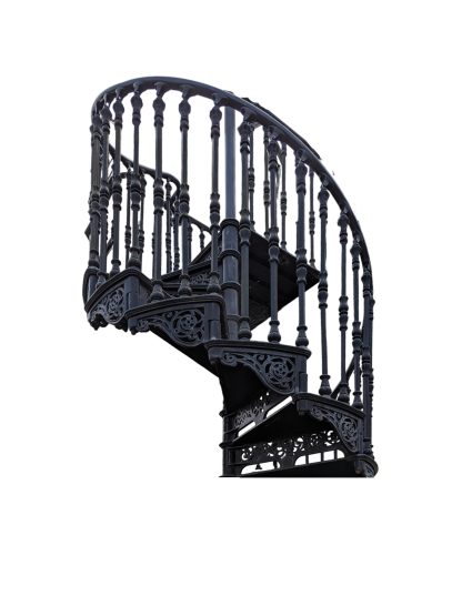 Cast Iron Exterior Spiral Staircase