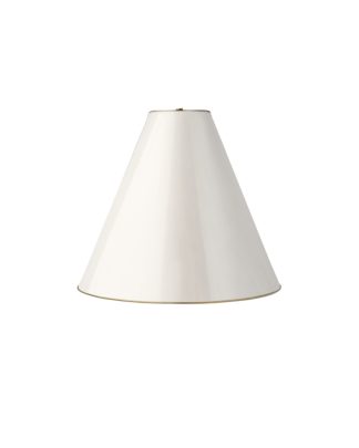 Visual Comfort Light Shades In Antique White With Brass