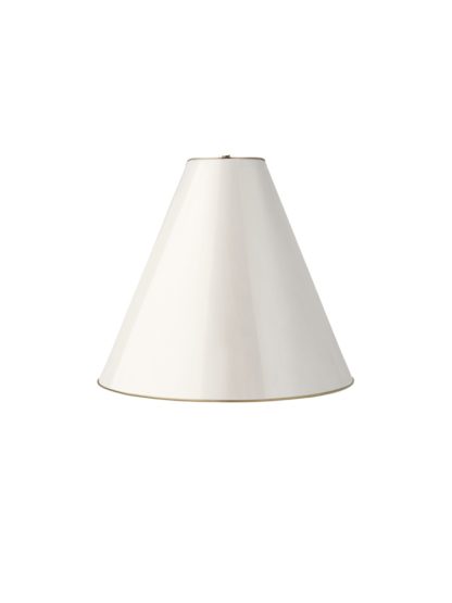 Visual Comfort Light Shades In Antique White With Brass