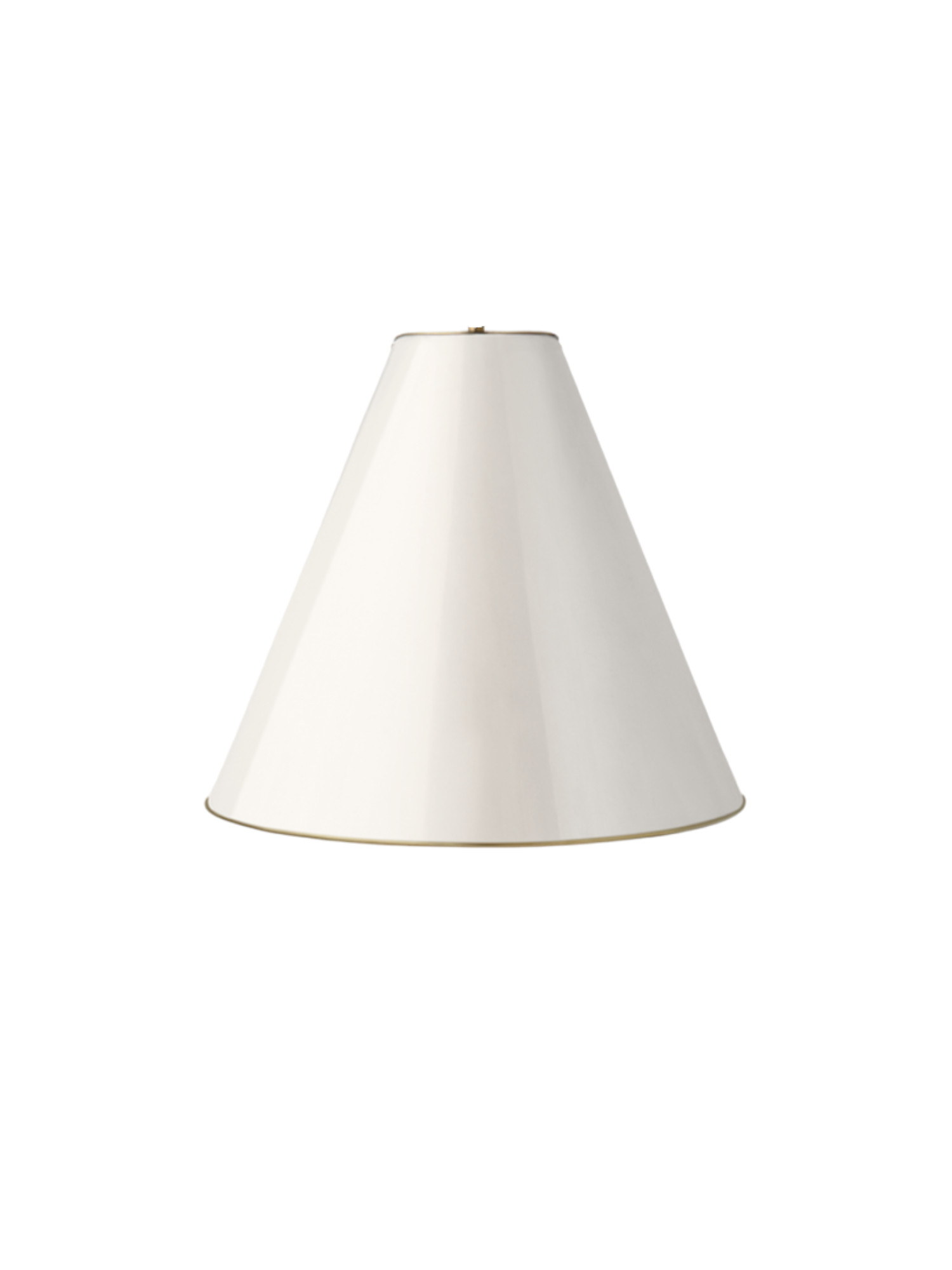 Visual Comfort Light Shades In Antique White With Brass