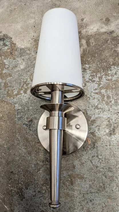 Forecast Lighting Co. Satin Nickel Wall Sconces - Image 2