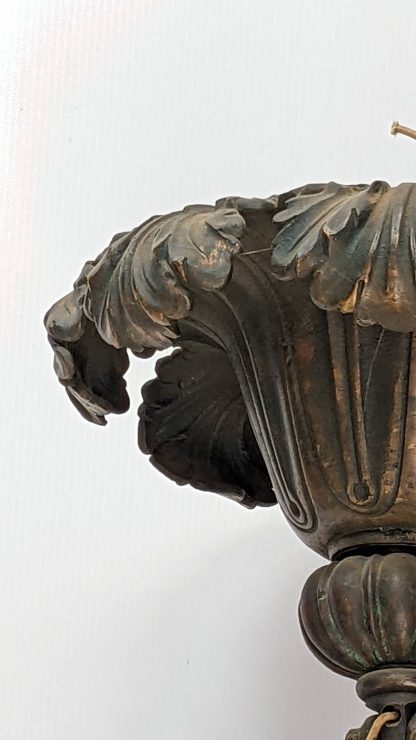 Beaux Arts 1930's Bronze Chandelier - Image 3