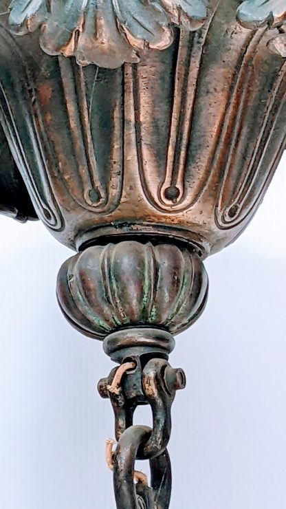 Beaux Arts 1930's Bronze Chandelier - Image 2