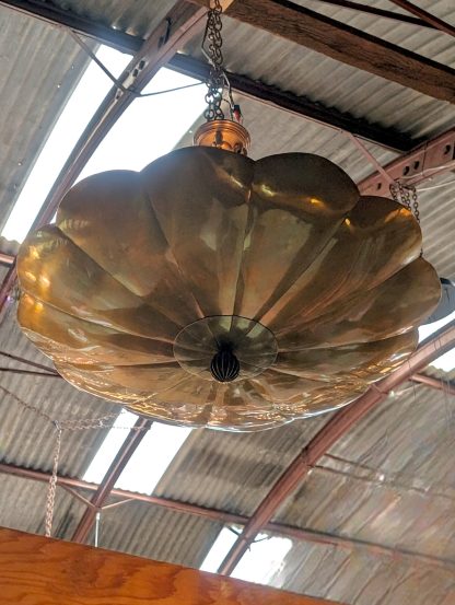 Soane Britain Flush Scallop Brass Ceiling Light - Image 2