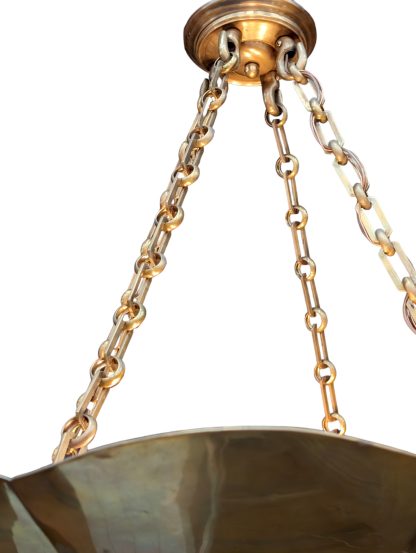Soane Britain Flush Scallop Brass Ceiling Light - Image 4
