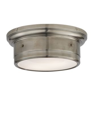 Visual Comfort Sienna small flush mount in satin nickel
