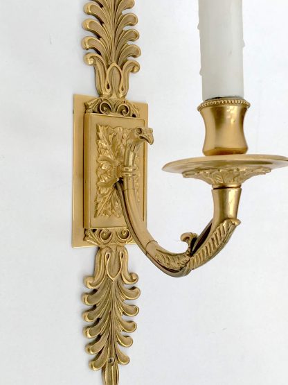 Pair of Beaux-Arts Gilt Sconces - Image 3