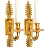 Pair of Beaux-Arts Gilt Sconces