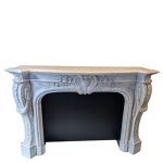 Louis XV Style Marble Fireplace Surround