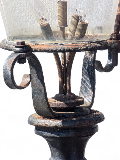 Antique Cast Iron Street Lamp - Image 7
