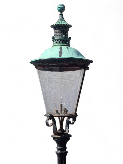 Antique Cast Iron Street Lamp - Image 6