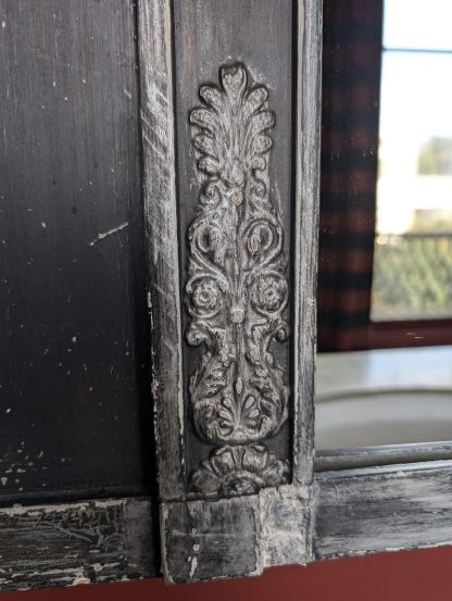 Wood Neoclassical Trumeau Style Wall Mirror - Image 6
