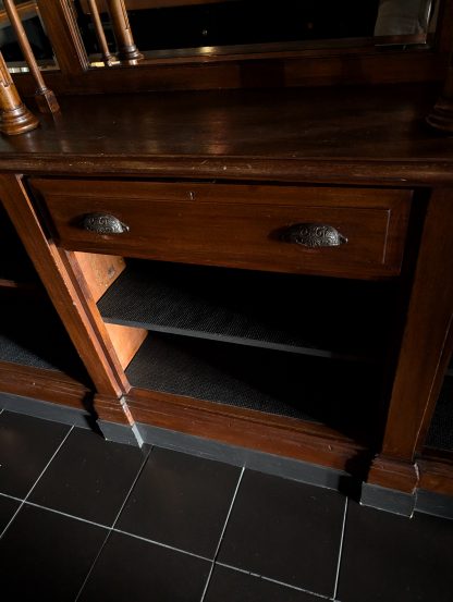 English Pub Style Mahogany Bar with Fixtures and Appliances - Image 9