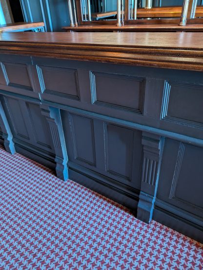 English Pub Style Mahogany Bar with Fixtures and Appliances - Image 6