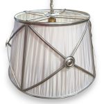Nickel Plated Brass Drum Pendant Light