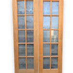 Pair of Wood 10-Light French Doors