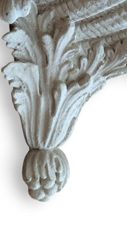 White Plaster Neoclassical Armadillo Sconce