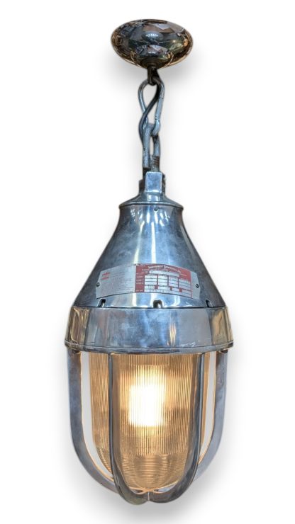 Vintage Industrial Crouse-Hinds Vaporgard Luminary
