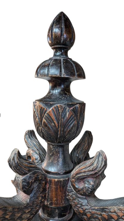 Neo Gothic Wood Dragon Chandelier