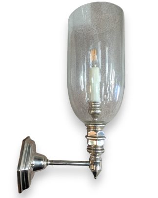 Nickel Plated Brass Palmer Style Wall Sconces