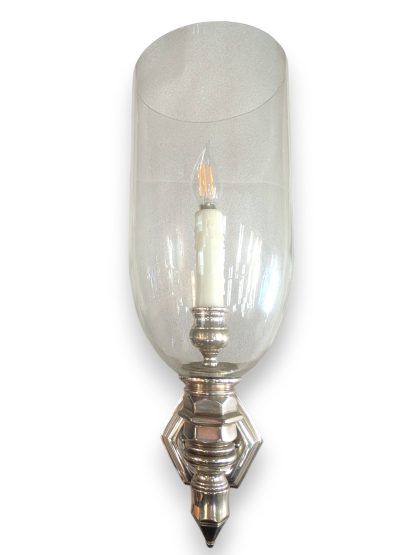 Nickel Plated Brass Palmer Style Wall Sconces