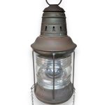 Small Brass Anchor Oil Lamp