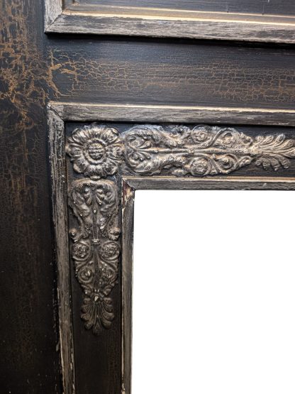 Wood Neoclassical Trumeau Style Wall Mirror